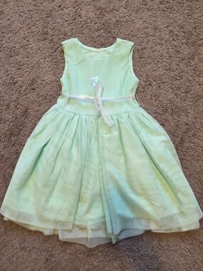 George Mint Girls Sleeveless Dress with Iridescent Ribbon Size 5 Princess Party
